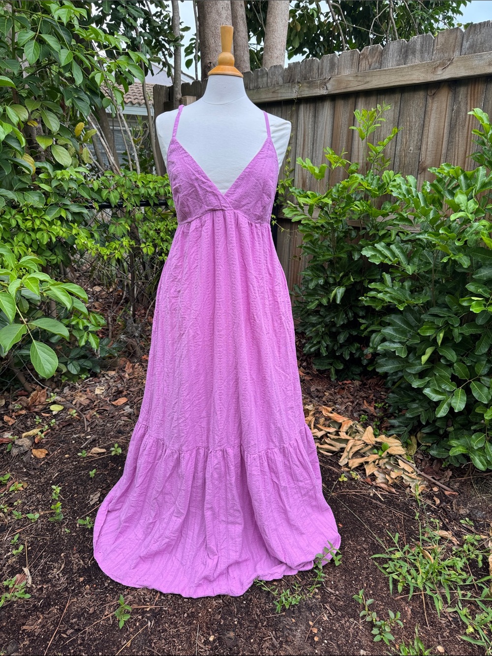 Marine Layer Kaia Maxi Dress, lavender, size XL - Picture 2 of 9